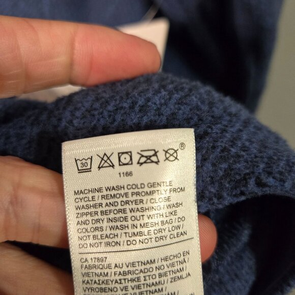 Athleta Women's 3X Stroll Fleece Full-Zip Jacket Chrome Blue Athletic soft Fall - Picture 11 of 11